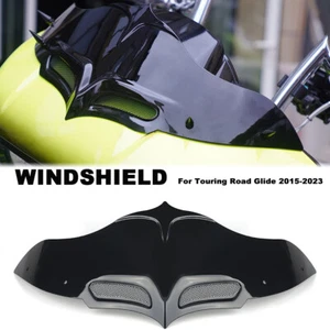 Cubierta de carenado de parabrisas para Touring Road Glide 2015-2023 onda negra - Imagen 1 de 7