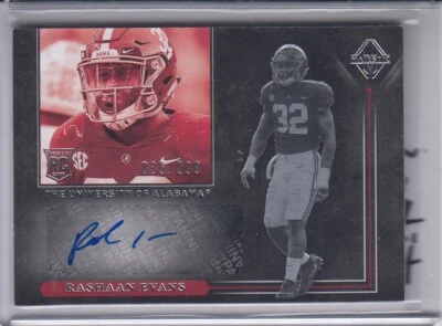 RASHAAN EVANS 2018 Panini Majestic Rookie Autograph #160 RC 35/299 Crimson Tide - Image 1 of 2