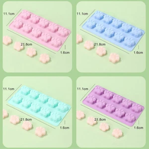 1Pc 10Hole Food Grade Silicone Paw Print Mold Reusable Dog Cat Paw Baking Mold - Picture 1 of 15