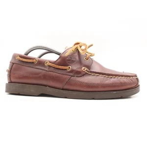 Scarpe mocassino Timberland Earthkeepers Deck barca uomo taglia 10 pelle marrone - Foto 1 di 10