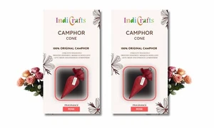 Canfora Cono Rosa Confezione da 2 - 100% Biologico | Deodorante per Auto - Foto 1 di 1