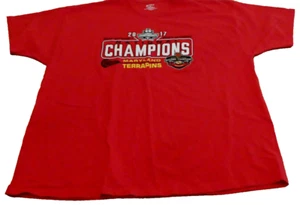 Maryland Terps 2017 NCAA Men's Lacrosse National Champions 3XL Red T-shirt - Picture 1 of 4