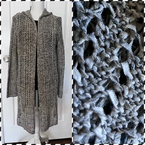 Gray Cardigan Sweater Duster With Hood Ladies Small Splendid  - Picture 1 of 6