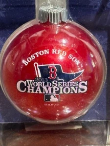 BOSTON RED SOX 2013 WORLD SERIES CHAMPIONS Glas Weihnachtsschmuck - Topperscott - Bild 1 von 4