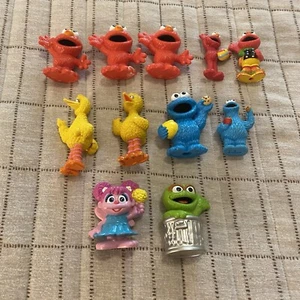 Sesame Street Workshop Toys Cookie Monster Oscar the Grouch Elmo Big Bird 11 Pcs - Picture 1 of 8
