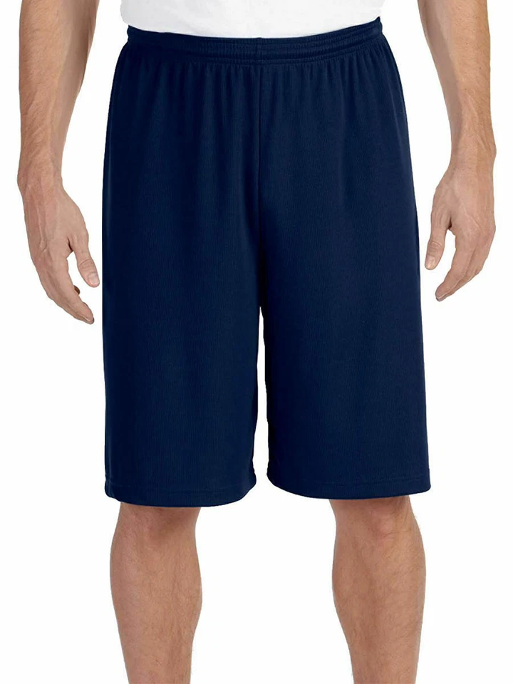 Pantalones Cortos Alo Yoga Todo Deporte Hombres Bolsillos Antimicrobianos Ligeros Azul Marino, XL  Foto 1 de 1