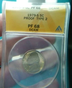 1979 S ANACS PF 68 PROOF JEFFERSON NICKEL #1553 - Bild 1 von 6