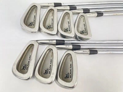 Lynx Tour Iron Set 3-9 Black Cat Stiff Flex Steel /Right Handed /New Grips/17769 - Image 1 of 4