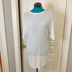 Ivy Park NWT White Sheer Lightweight Short Sleeve Athletic Streetwear XS Shirt - Picture 1 of 9