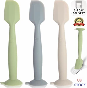 Baby Diaper Cream Spatula 3 Pack Diaper Spatula Soft Silicone Diaper Cream Appli - Picture 1 of 8