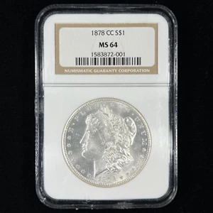 1878-CC 1 $ MS64 NGC Morgan Silver Dollar - Bild 1 von 2