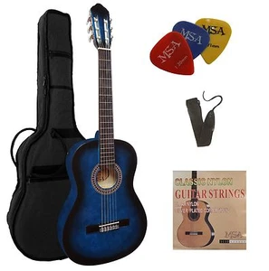 Chitarra-concerto 7/8, set, borsa, nastro, corde, 3xPik, vari colori, accessori!n - Foto 1 di 13