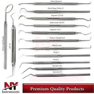 Escaladores periodontales dentales higiene placa cálculo sarro removedores - Imagen 1 de 13