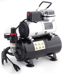 Mini compresor Timbertech mejorado de un solo pistón sin aceite ABPST08 CAJA ABIERTA NUEVO - Imagen 1 de 7
