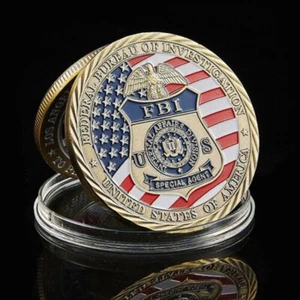 US FBI Challenge Münzensammlung St. Michael Strafverfolgungsmünze Militär gehorchen - Bild 1 von 10
