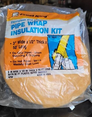 SP50 3" Wide Fiberglass Pipe Insulation - Image 1 of 3