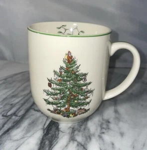 Spode Christmas Tree S3324-A7 Kaffeebecher / Teetasse Stechpalmenmuster, abgerundeter Boden - Bild 1 von 6