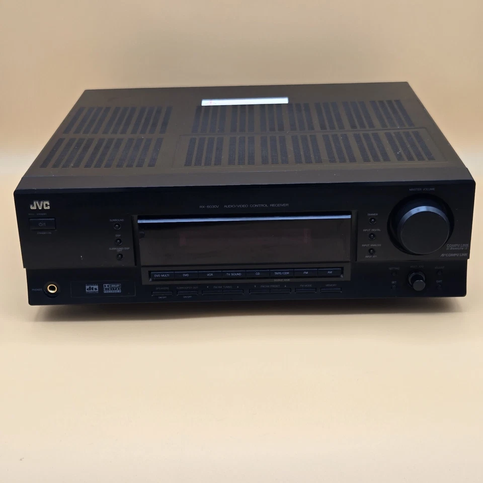 JVC RX-6030VBK Surround Stereo AM/FM Audio/Video Receiver TESTED & Working CLEAN - Image 1 of 4