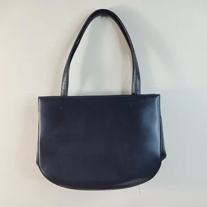 Koret  Vintage black genuine leather handbag purse w/ coin purse - Picture 1 of 12