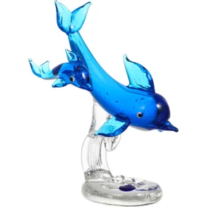 Statua animale statuina uomo delfino statuine arte oceano decorazioni per casa - Foto 1 di 12