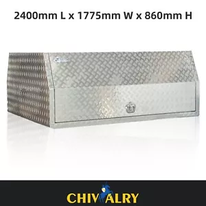 2.5mm 5052 Aluminium Checker Plate 2400mm 2 Doors Canopy - Picture 1 of 8