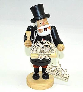 Räuchermännchen Beruf Schwibbogen Händler Rauchfigur 19cm Markthändler Markt - Bild 1 von 3
