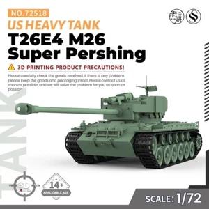 SSMODEL SS72518 1/72 25mm Military Model US T26E4 M26 Super Pershing Heavy Tank - Picture 1 of 5