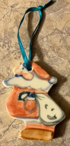 De colección 1995 Kovack Cerámica Esmaltada Papá Noel Adorno de Navidad Seagrove N.C. - Imagen 1 de 7