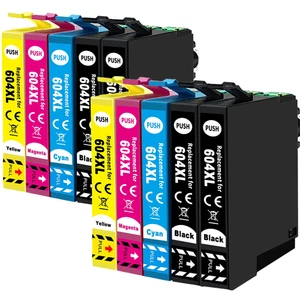 604XL Ink Cartridges for Epson XP-3200 2200 4200 2205 3205 4205 WF-2930 2950 DWF - Picture 1 of 4