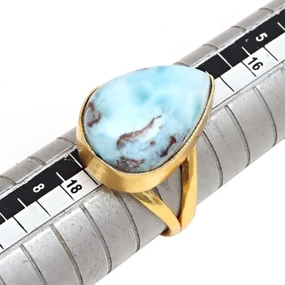 Larimar Gemstone Handmade Silver Jewelry  "7" - Image 1 of 4