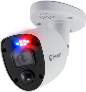 Swann Add-On DVR Flashing Light Bullet Security Camera with 1-Pack, White - Picture 1 of 4