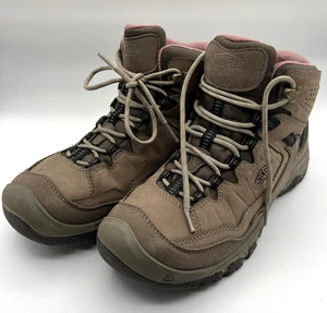 Women’s Keen 9 1/2 W Targhee IV Mid Pink Leather Hiking Boots #1028990 KTH 10524 - Picture 1 of 19