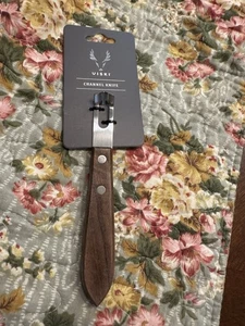 Walnuss Griff Kanal Messer Viski Barware Zitrus Zester Bäcker Küchenutensilien NW - Bild 1 von 9