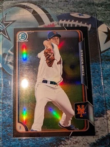 Bowman Chrome Prospects 2015 - refractor negro - Steven Matz (RC) #BCP124 (SP) - Imagen 1 de 4
