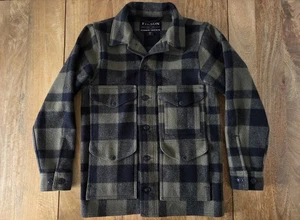Filson Mackinaw Wool Cruiser Jacket | XS | Otter Green/Black | Ltd. Edition - Picture 1 of 16