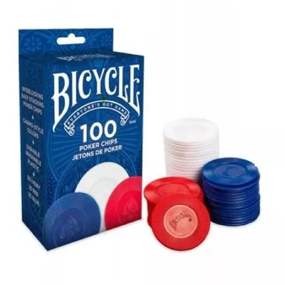 Bicycle Plastik Poker Chips 100 Land 2 Gram Einfach Ablage Plastik 3 Farben