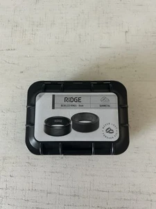 The Ridge 8mm Beveled Ring Set(s) - Size 10.5 Gunmetal - Picture 1 of 8