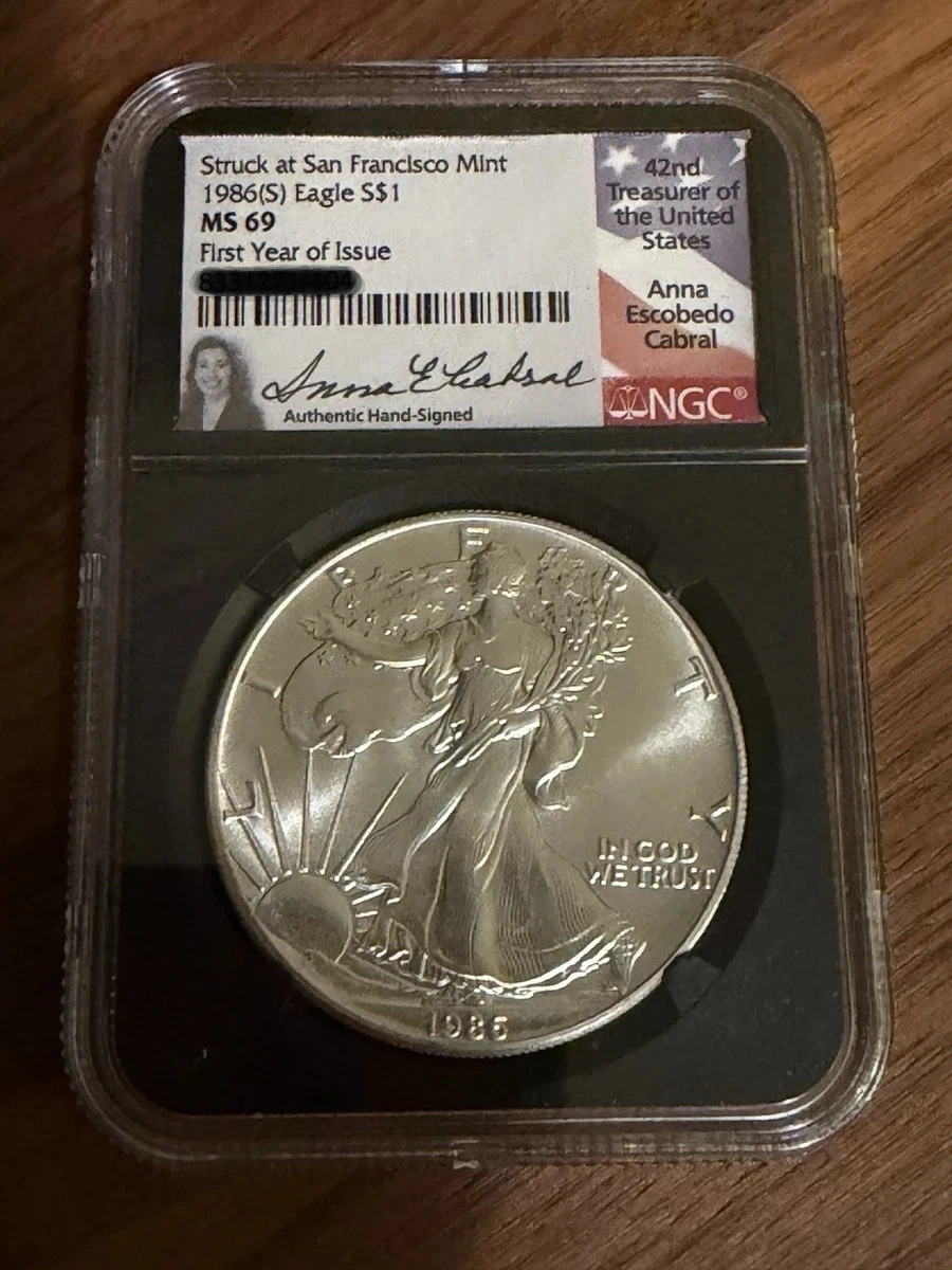 American Eagle MS 69 Graded 1986 Silver Bullion Coins for sale | eBay