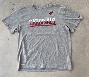Arizona Cardinals Shirt XL Gray Nike Dri Fit NFL Team Player Issued Training #39 - Picture 1 of 9