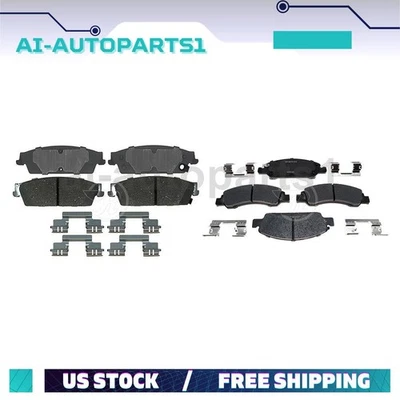 Kit de pastillas de freno delanteras traseras para Chevrolet Avalanche 2008 2009 2010 2011 2012 2013 Foto 1 de 4