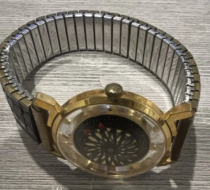 Vintage Borel 17 Synchron 26 Damen Kaleidoskop Cocktail Uhr mit Metallband - Bild 1 von 5