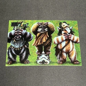 2024 Topps Chrome Star Wars Galaxy #97 Ewok No Evil - Picture 1 of 2
