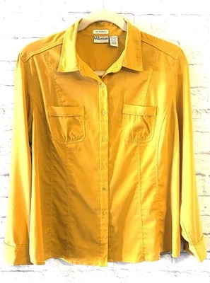 Blusa elástica Millennium oro amarillo mostaza 3X Foto 1 de 4
