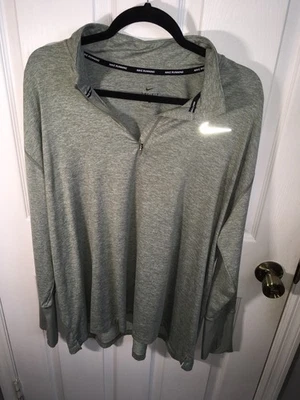 NWOT Nike Brand Dri-Fit Pullover Top Heathered Green Size 2X - Image 1 of 4