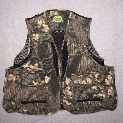 Cabelas Vest Mens Large Camo Seclusion 3D Fishing Hunting Mesh Tactical NEW - Image 1 of 4
