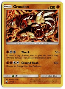 Pokemon TCG Groudon 81/168 SM - Celestial Storm Holo Rare NM - Picture 1 of 1