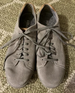 Olukai Lae Ahi Li Kala Para Hombres Talla 10 Gris Cuero Con Cordones Informales Zapatos Tenis - Imagen 1 de 6