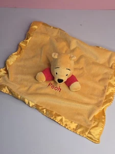 Coperta di sicurezza bambino Disney Winnie Pooh giallo sonaglio amorevole bordo raso - Foto 1 di 8