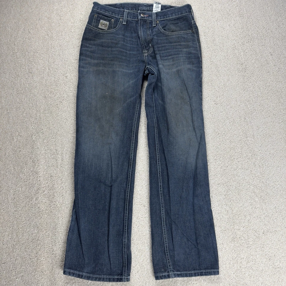 Cinch White Label Blue Jeans Mens 34x32 Relaxed Mid Rise Straight Western Denim - Image 1 of 4