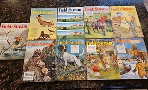 Vintage 1956 Lot of 9 Hunting & Fishing Magazines, Field & Stream - Picture 1 of 12